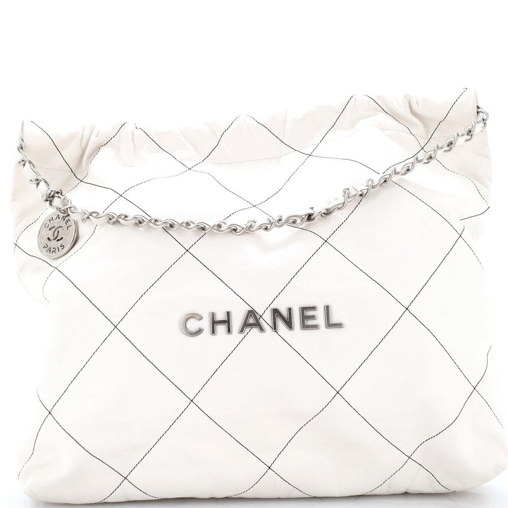 Chanel Large 22 Chain Hobo Quilted Calfskin